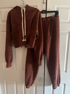 Wildfox rust/brown jogger set